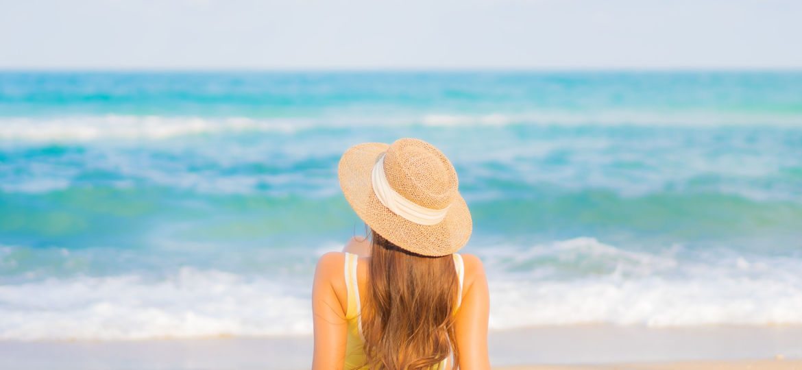 Portrait beautiful young asian woman relax smile leisure around